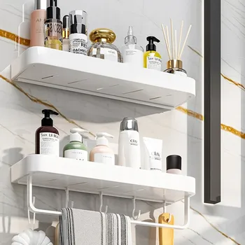 Obraz SPRCHOVÁ POLIČKA BEZ VRTÁNÍ matná Bílá 2ks