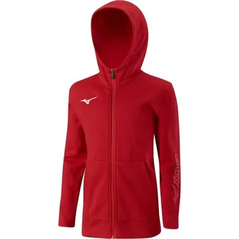 Pánská mikina Mizuno Sweat FZ Hoodie - Red Velikost: XXL