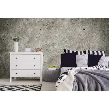 Fototapeta DIMEX | Samolepicí vliesová fototapeta na zeď Tmavá betonová stěrka MA-5-2651 | 375 x 250 cm | hnědá, šedá + Samolepicí vliesová fototapeta na stěnu DIMEX Tmavá betonová stěrka MA52651 v rozměru 375 x 250 cm