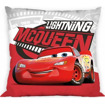Povlak na dekorativní polštářek Povlak 40x40 cm Auta Blesk McQueen 100% bavlna