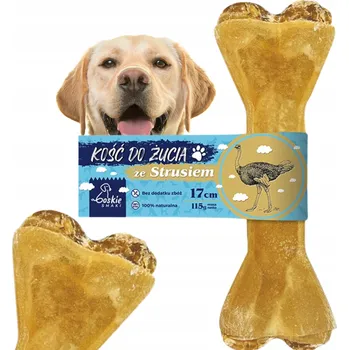 Pamlsek pro psa BOSKIE SMAKI Hovězí kost s pštrosím masem 115g