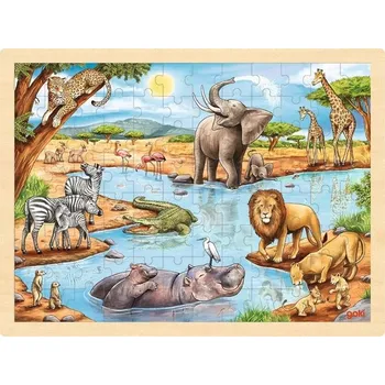 Puzzle Puzzle Goki 96 dílků Africká savana