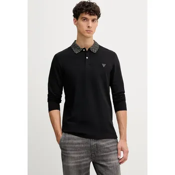 Pánské tričko Tričko s dlouhým rukávem Guess M5YP58.K7O64 černá 99X, vel. S