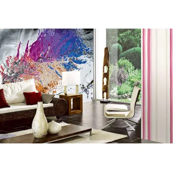 Fototapeta DIMEX | Samolepicí vliesová fototapeta na zeď Barevné povrchové bubliny MA-5-2542 | 375 x 250 cm | modrá, fialová, oranžová, růžová + Samolepicí vliesová fototapeta na stěnu DIMEX Barevné povrchové bubliny MA52542 v rozměru 375 x 250 cm