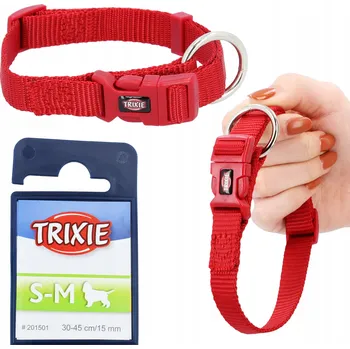 Obojek pro psa Nastavitelný obojek pro psa S/M 30–45 cm/15 mm červený