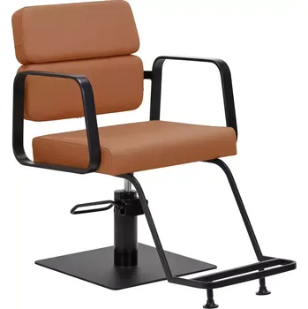 Kadeřnické křeslo Kadeřnické křeslo PORTO - černo oranžové