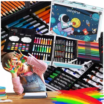Výtvarná sada Sada na Malování pro Děti v Kufříku - Výtvarná Sada na Kreslení a Malování