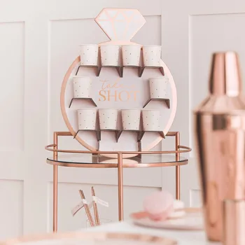 Party dekorace Amscan Stojan na přípitky - Růžově zlatý