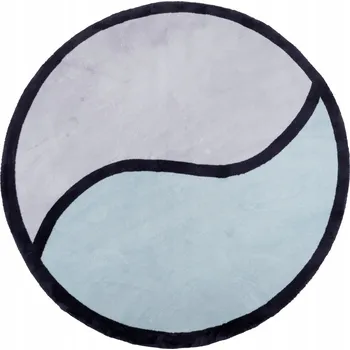 Koberec KOBEREC plyšový kulatý MAXIMO MĚKKÝ a TLUSTÝ 160x160 cm modrý SHAGGY