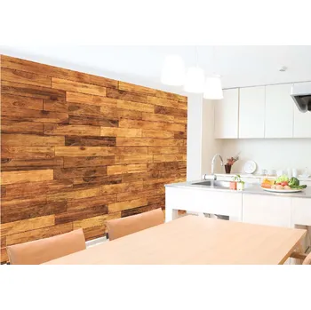 Fototapeta DIMEX | Samolepicí vliesová fototapeta na zeď Plovoucí podlaha MA-5-2570 | 375 x 250 cm | hnědá + Samolepicí vliesová fototapeta na stěnu DIMEX Plovoucí podlaha MA52570 v rozměru 375 x 250 cm