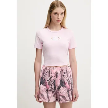 Dámské tričko Tričko adidas Originals Cut Out Rib Tee KE3737 růžová 03X, vel. L