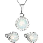 Evolution Group - Pavona Třpytivá souprava šperků 39352.7 white (náušnice, řetízek, přívěsek) + 2 měsíce na vrácení zboží