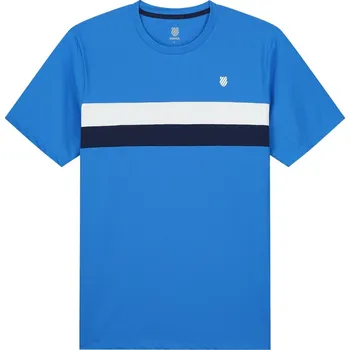Chlapecká trička K-Swiss Tac Core Team Stripe Crew B - french blue Modrý (128 cm)