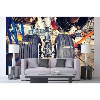 Fototapeta DIMEX | Samolepicí vliesová fototapeta na zeď Náročná údržba MA-5-2824 | 375 x 250 cm | modrá, černá, šedá + Samolepicí vliesová fototapeta na stěnu DIMEX Náročná údržba MA52824 v rozměru 375 x 250 cm