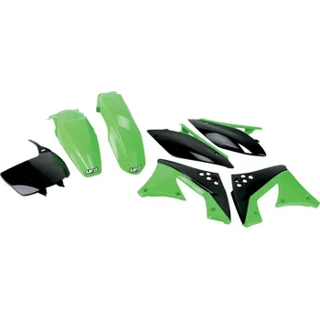 UFO sada plastů KAWASAKI KXF 250 '10-'11 (zelená/černá)