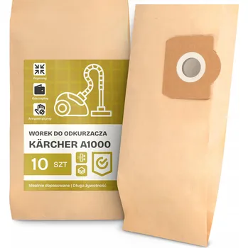 Sáček do vysavače 10x SÁČEK do VYSAVAČE Kärcher A1000 PAPÍROVÝ Sáčky VELKÉ OBJEMNÉ Pevné
