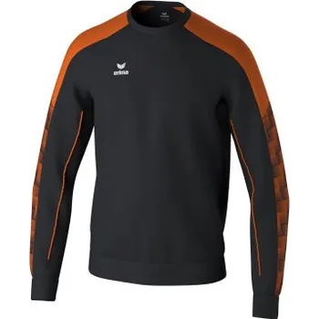 Pánská mikina ERIMA EVO STAR MIKINA PŘES HLAVU - PÁNSKÁ - Černá, Oranžová - velikost XXXL