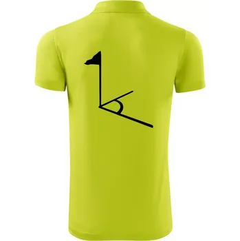 Pánská košile Rohový praporek - Polokošile Victory sportovní (dresovina) - 3XL ( Limetková )