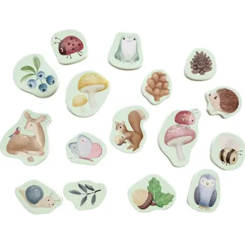 Hračka pro nejmenší LITTLE DUTCH Pěnové samolepky Forest Friends