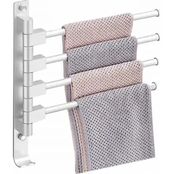 Věšák Věšák s pohyblivým ramenem na kolíčky Unitec stříbrný