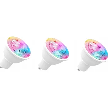 Žárovka Tuya ZIGBEE Chytrá RGB LED žárovka stmívatelná GU10 AC90V-250V 3ks