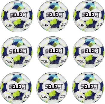 Fotbalový míč Výhodný set - 9x Fotbalový míč SELECT FB League CZ Chance Liga 2025/26 5 bílo-modrý