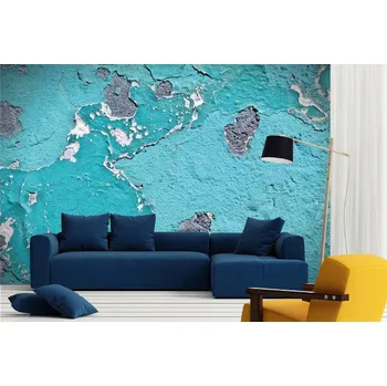 Fototapeta DIMEX | Samolepicí vliesová fototapeta na zeď Zeď s loupající se barvou MA-5-2414 | 375 x 250 cm | modrá, bílá, šedá + Samolepicí vliesová fototapeta na stěnu DIMEX stěnu DIMEX s loupající se barvou MA52414 v rozměru 375 x 250 cm