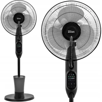 Domácí ventilátor PODLAHOVÝ VENTILÁTOR 43CM OSCILACE MLŽENÍ AROMATERAPIE DÁLKOVÉ OVLÁDÁNÍ 75W