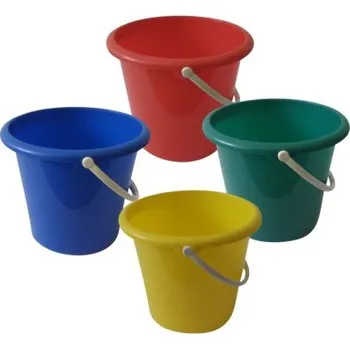 kbelík Vědro kbelík plastové, bez výlevky, růuné barvy, 5 l