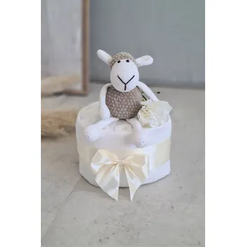 plenkový dort Plenkový dort s mimi ovečkou béžovou