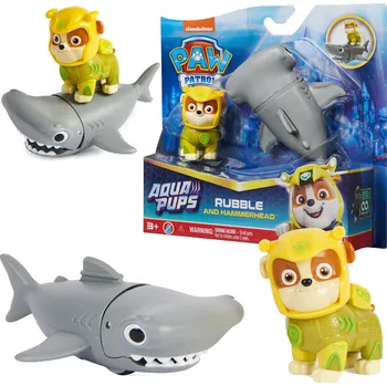 Sada figurek Spin Master Tlapková patrola Aqua Pups Rubble a Kladivoun