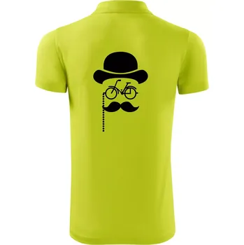 Pánská košile Mustache kolo - Polokošile Victory sportovní (dresovina) - XL ( Limetková )