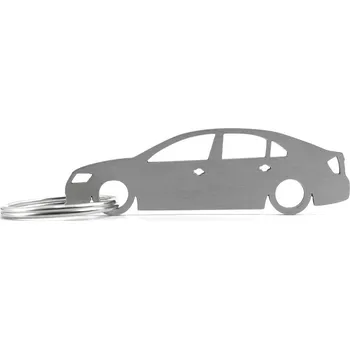 Skoda Rapid sedan klíčenka z nerezové oceli