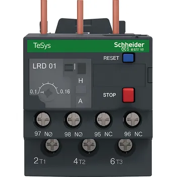 SCHNEIDER LRD01 Jisticí nadproudové relé tř.10A, pro stykače D09-D38, 0,1-0,16A