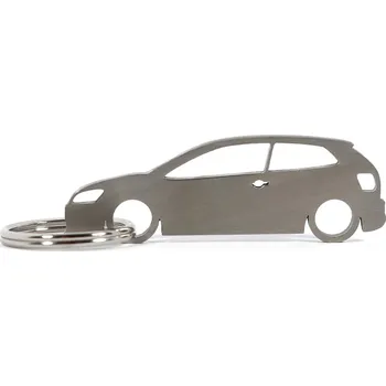 VW Volkswagen Polo MK5 3d klíčenka z nerezové oceli