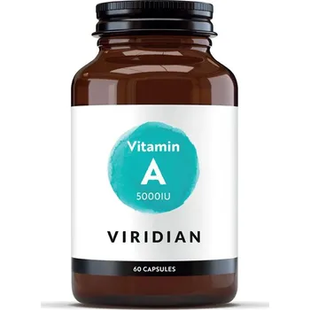 Viridian Nutrition Vitamin A 5000IU 60 kapslí Varianta: Vitamin A 5000IU 60 kapslí