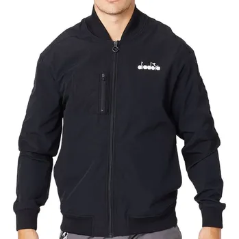 Pánská mikina Pánská tenisová mikina Diadora FZ Jacket Challenge - black Černý (S)