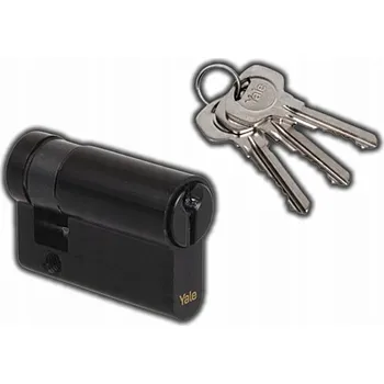 Vložka do dveří VLOŽKA DO ZÁMKU DVEŘÍ YALE Y500 ČERNÁ 10/27 MM, 3 KLÍČE