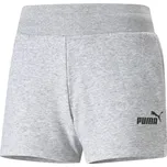 Dámské tenisové kraťasy Puma ESS 4" Sweat Shorts TR - light grey heather Šedý (XS)