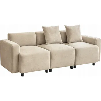 Pohovka Čalouněná 3místná pohovka s polštáři