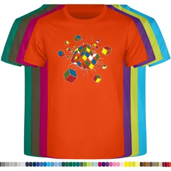 Pánské tričko panske-levne-bavlnene-tricko-potisk-konec-Rubick-kostka Barva: Brick - cihlově oranžová, velikost: 5XL