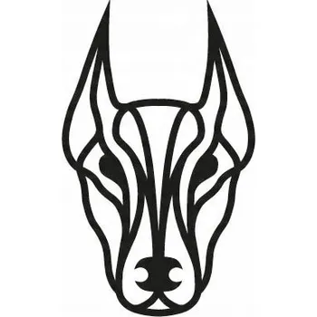 Obraz Nástěnná dekorace Doberman - nástěnná dekorace, obraz s prořezávaným vzorem