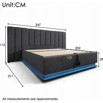 Postel Jednolůžková dřevěná postel Arhatreya 160x200 cm šedá