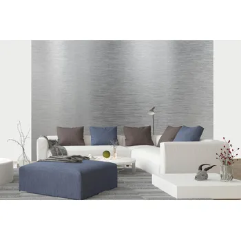 Fototapeta DIMEX | Samolepicí vliesová fototapeta na zeď Textura broušeného hliníku MA-5-2623 | 375 x 250 cm | šedá + Samolepicí vliesová fototapeta na stěnu DIMEX Textura broušeného hliníku MA52623 v rozměru 375 x 250 cm