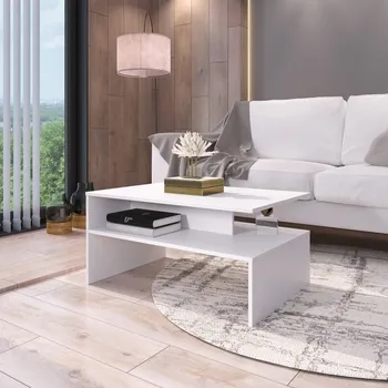 Konferenční stolek VerDesign TILIA 1 konferenční stolek, bílý