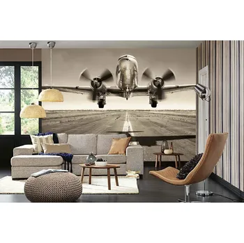 Fototapeta DIMEX | Samolepicí vliesová fototapeta na zeď Vzlet MA-5-2848 | 375 x 250 cm | bílá, černá, metalická + Samolepicí vliesová fototapeta na stěnu DIMEX Vzlet MA52848 v rozměru 375 x 250 cm