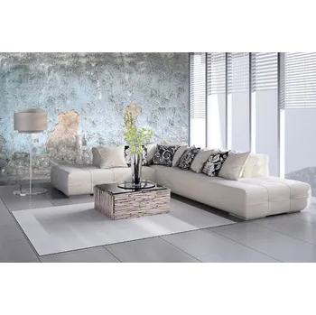 Fototapeta DIMEX | Samolepicí vliesová fototapeta na zeď Stará opadaná omítka MA-5-2427 | 375 x 250 cm | modrá, šedá + Samolepicí vliesová fototapeta na stěnu DIMEX Stará opadaná omítka MA52427 v rozměru 375 x 250 cm