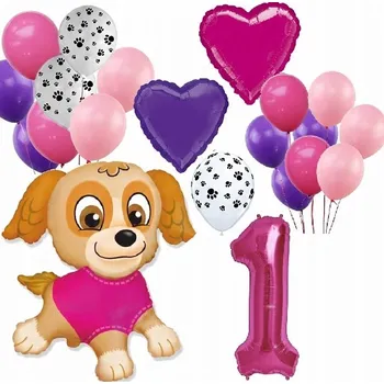Balónek BALÓNKY SADA pro 1. narozeniny, první narozeniny Paw Tlapková patrola