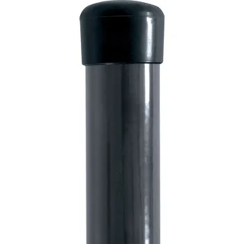 PILECKÝ s.r.o. - Plotový sloupek IDEAL® poplastovaný (Zn + PVC) 1750/48, barva antracit (RAL 7016), bez příchytky