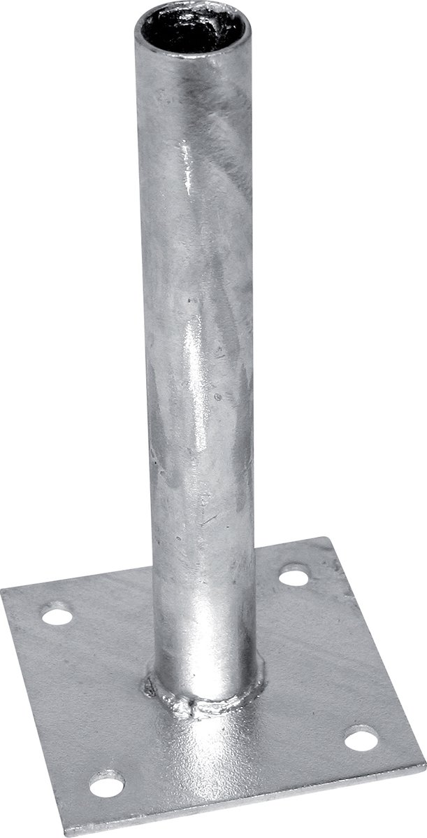 PILECKÝ s.r.o. - Zn patka k montáži sloupku na betonový základ - pro sloupky průměr 38 mm